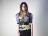 Square Sleeve Top in Watercolour