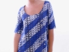Trapeze top-linearblue
