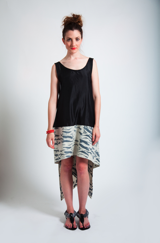 Black Mobius Dress Front