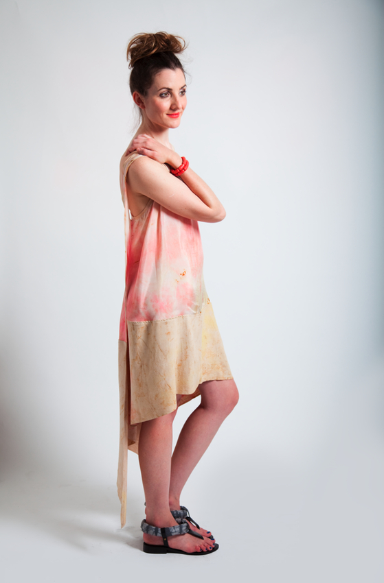 Rust Mobius Dress Side