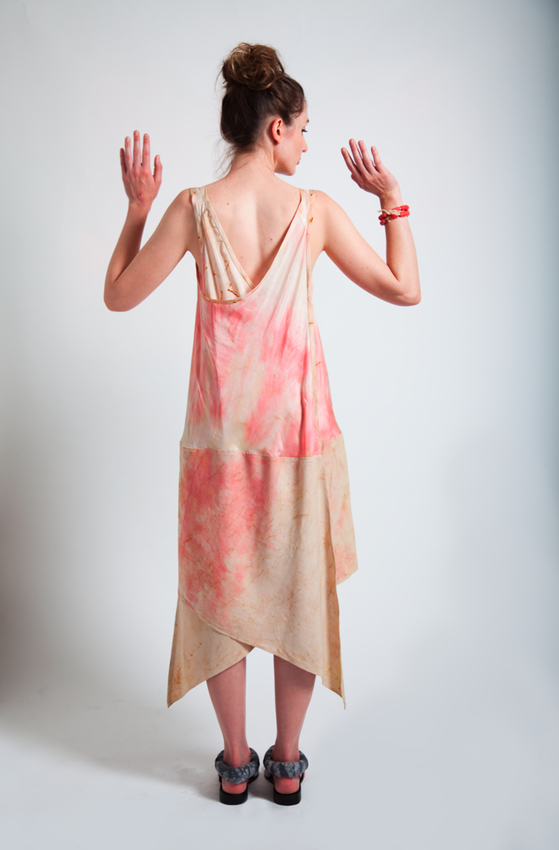 Rust Mobius Dress Back