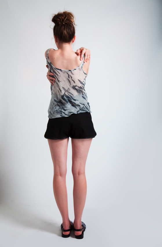 Barnacle Sequin Tank Black Shorts
