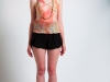 Rust Sequin Tank Black Shorts