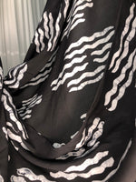 Sample Fabric - Batiste in Directions Black