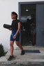 Lida Bike Shorts in Natural Indigo