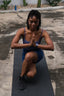Lida Bike Shorts in Natural Indigo