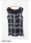 ARCHIVE Taifa Tank in B+W Gingham