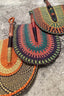 Bolga Hand Fan in Orange