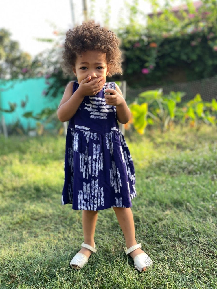 Kids Ama Dress in Navy Directions