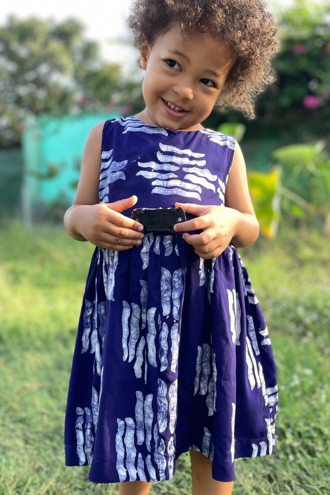 Kids Ama Dress in Navy Directions