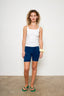 Lida Bike Shorts in Natural Indigo