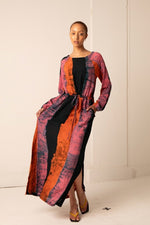 Naima Dress in Carmine