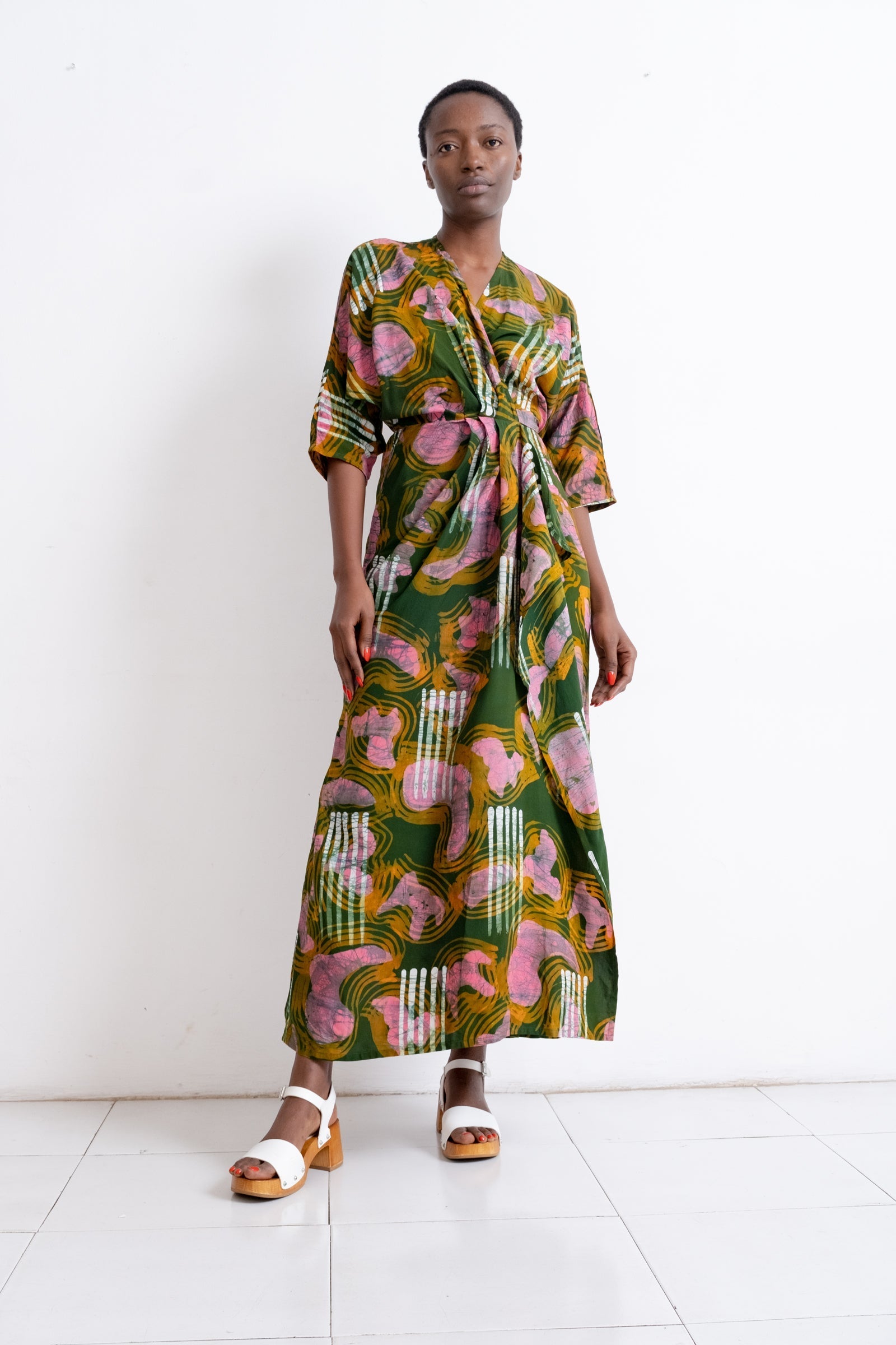 Letsa Wrap Dress in Waters • Osei – Duro