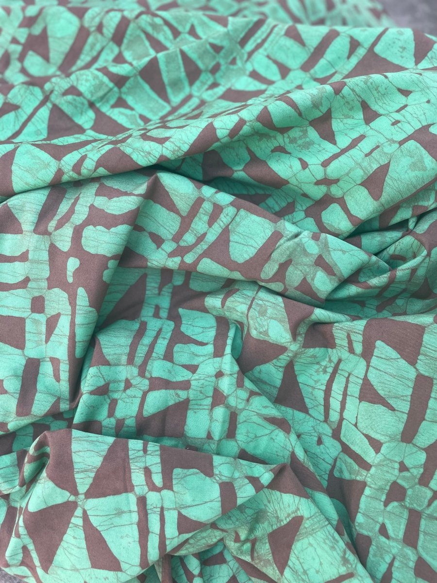 Sample Fabric - Jersey in Green Windmill • Osei – Duro