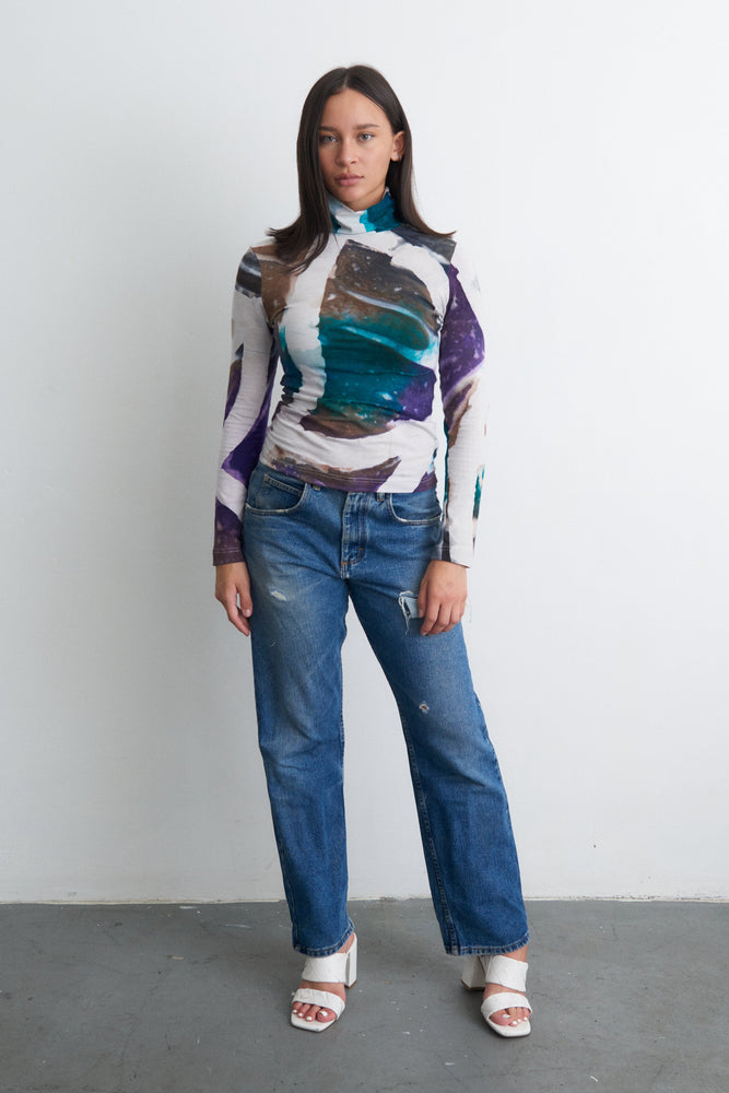 Stricta Turtleneck in Psychedelic Mangrove